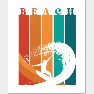 Beach. It's Always Summertime, Somewhere. Fun Time. Fun Summer, Beach, Sand, Surf Design. Posters and Art